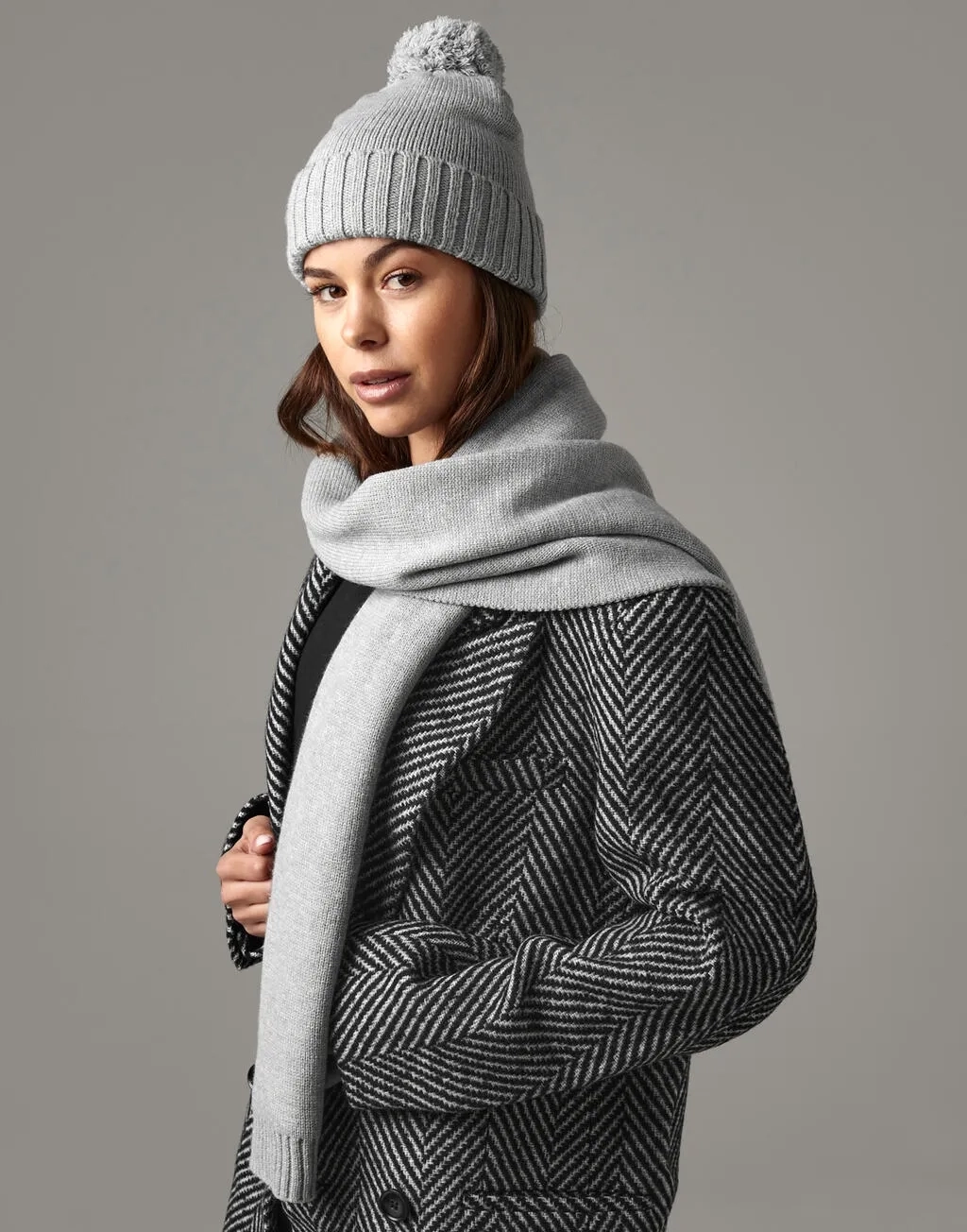 Knitted Scarf and Beanie Gift Set