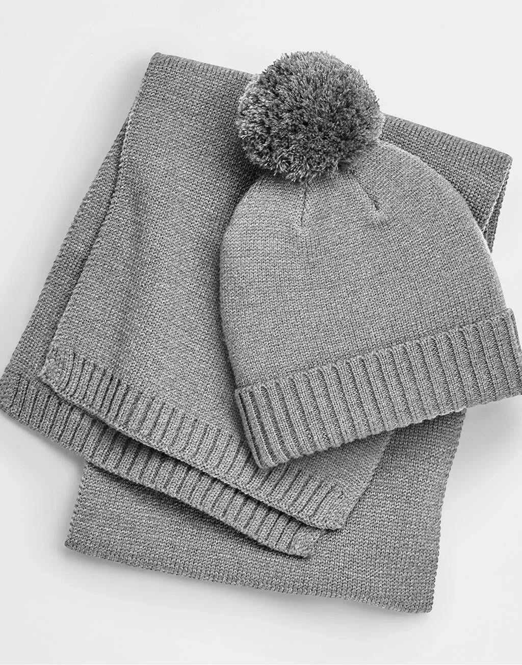 Knitted Scarf and Beanie Gift Set