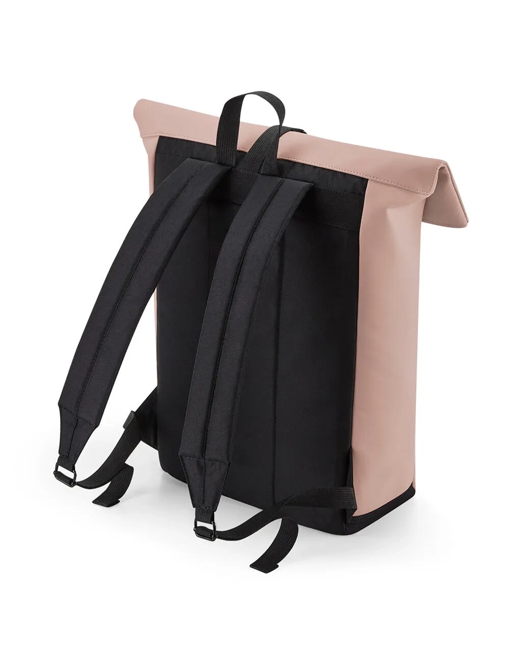 Matte PU Rolltop Backpack