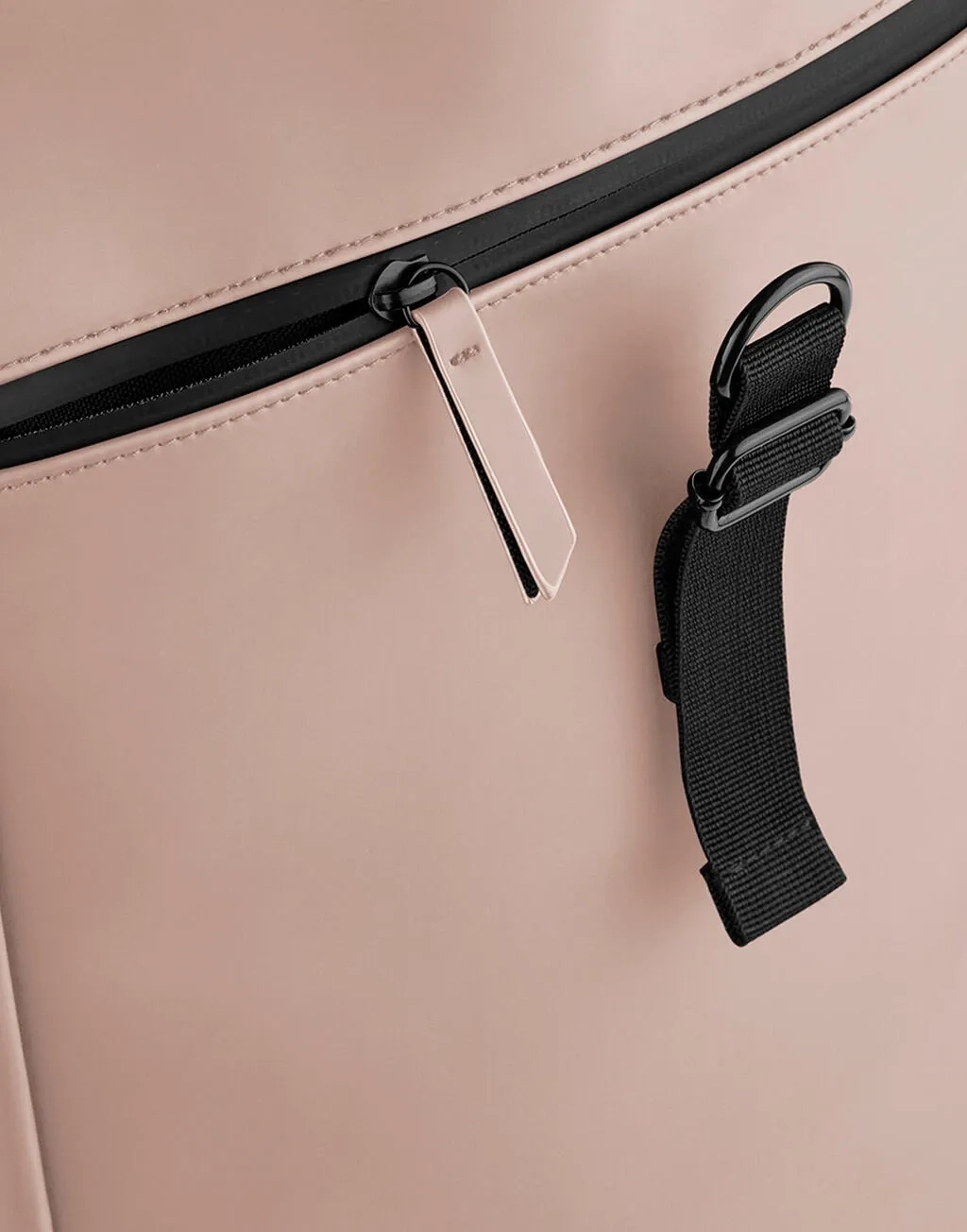 Matte PU Rolltop Backpack