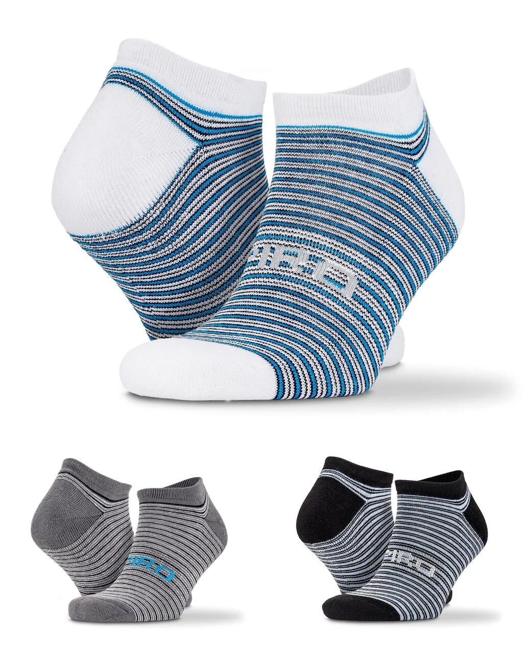 3-Pack Mixed Stripe Sneaker Socks