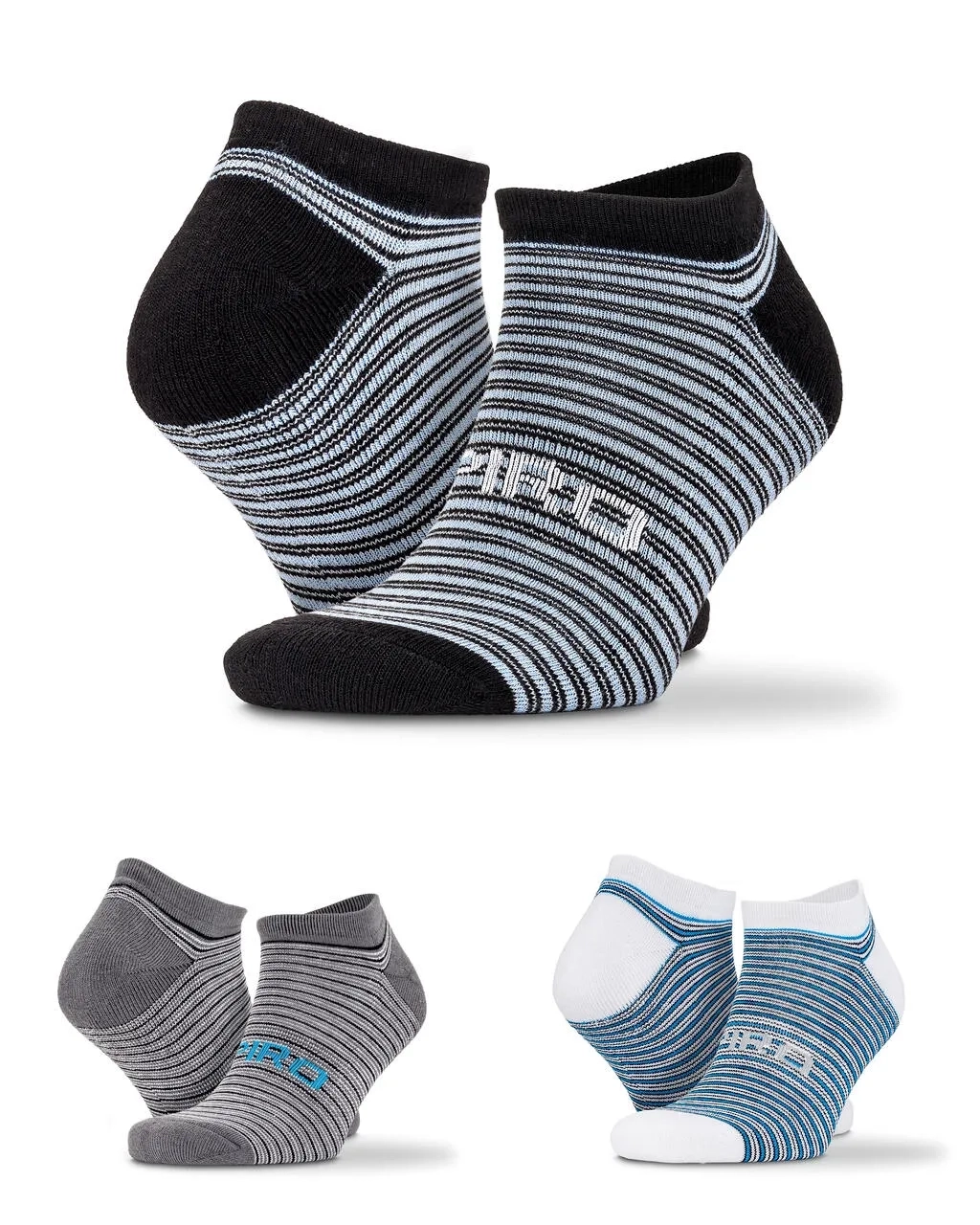 3-Pack Mixed Stripe Sneaker Socks