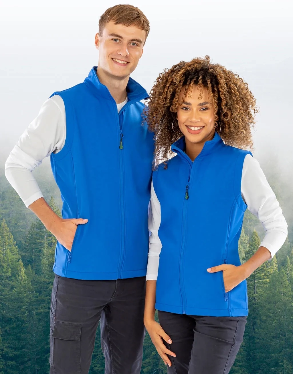 Women's Recycled 2-Layer Printable Softshell B/W