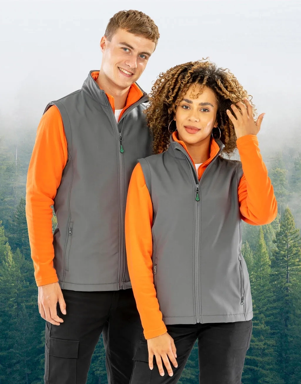 Men's Recycled 2-Layer Printable Softshell B/W