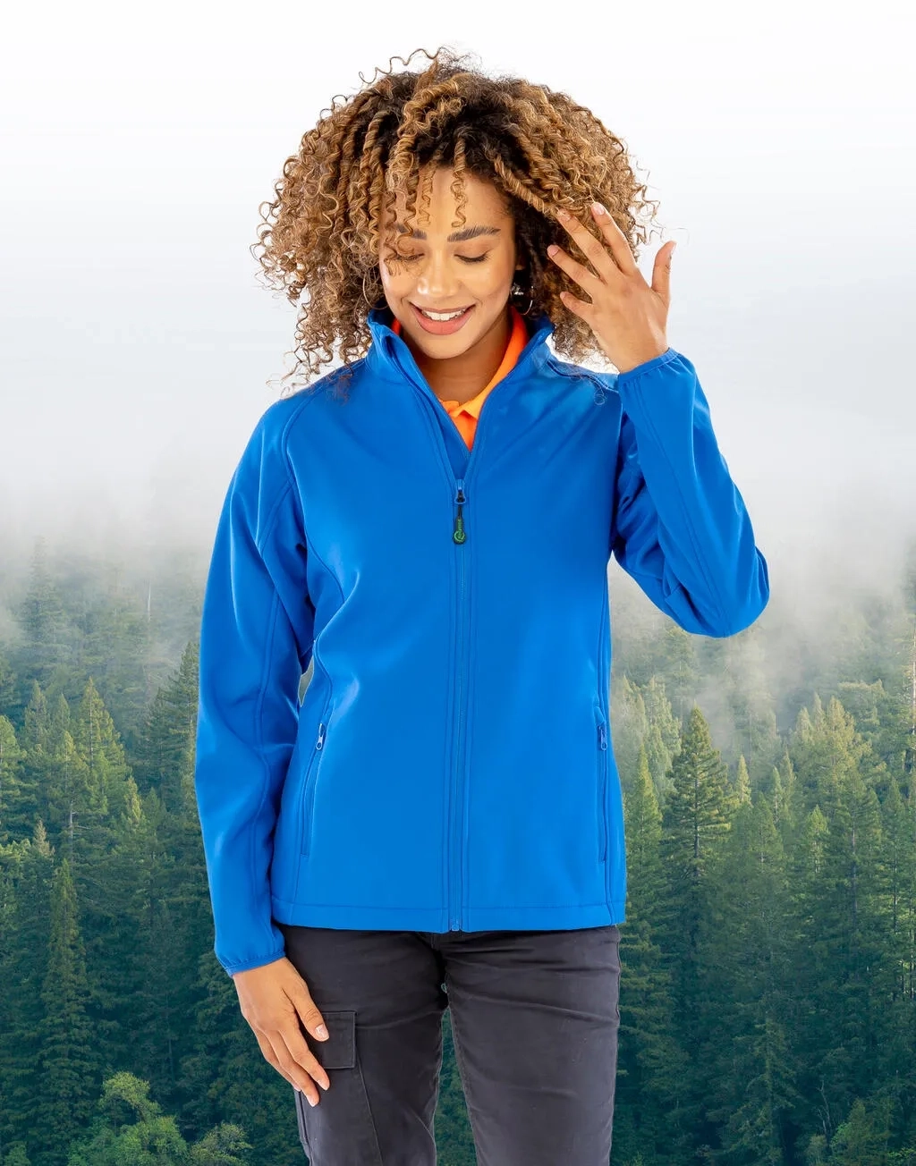 Women's Recycled 2-Layer Printable Softshell Jkt