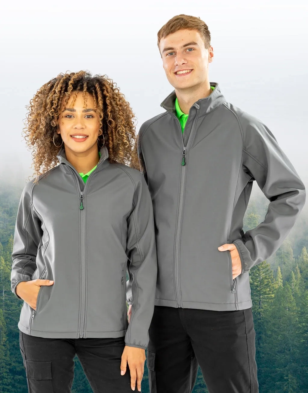 Women's Recycled 2-Layer Printable Softshell Jkt