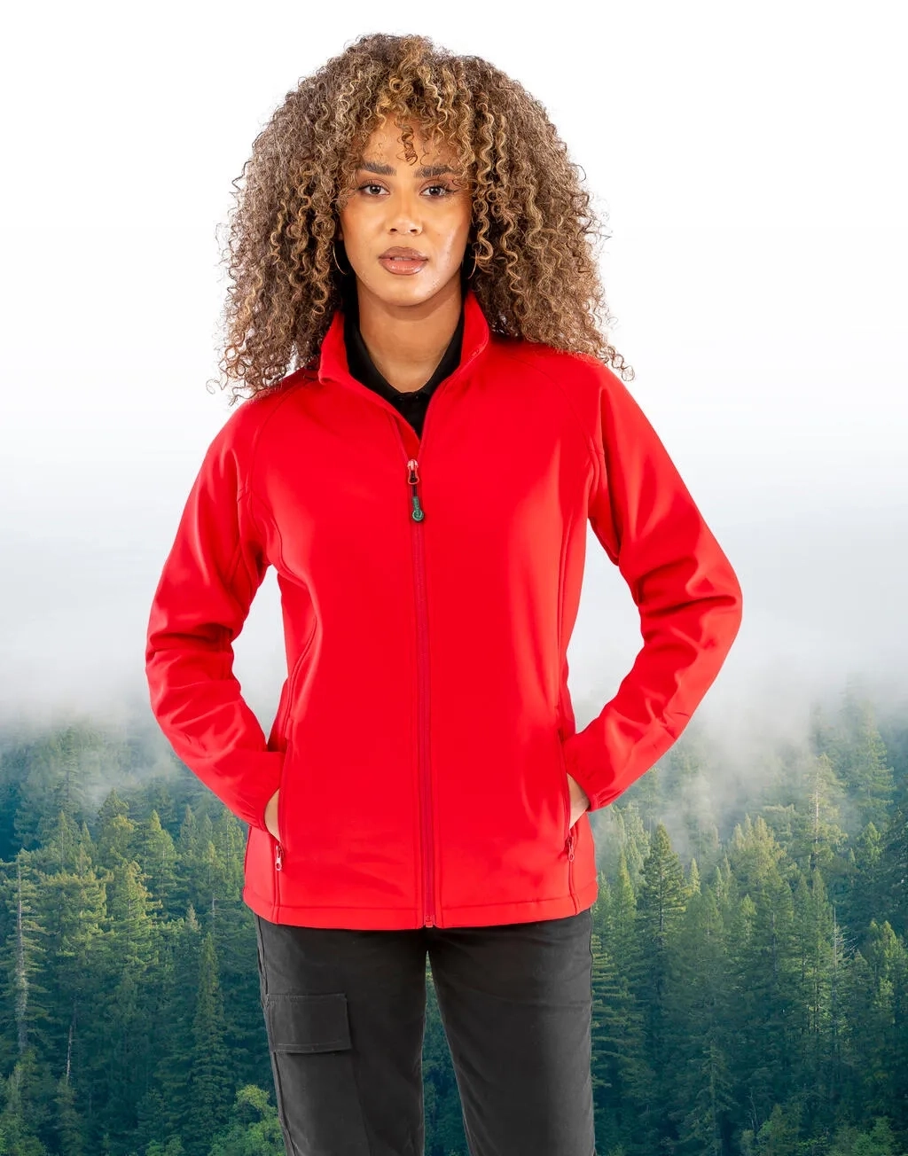 Women's Recycled 2-Layer Printable Softshell Jkt