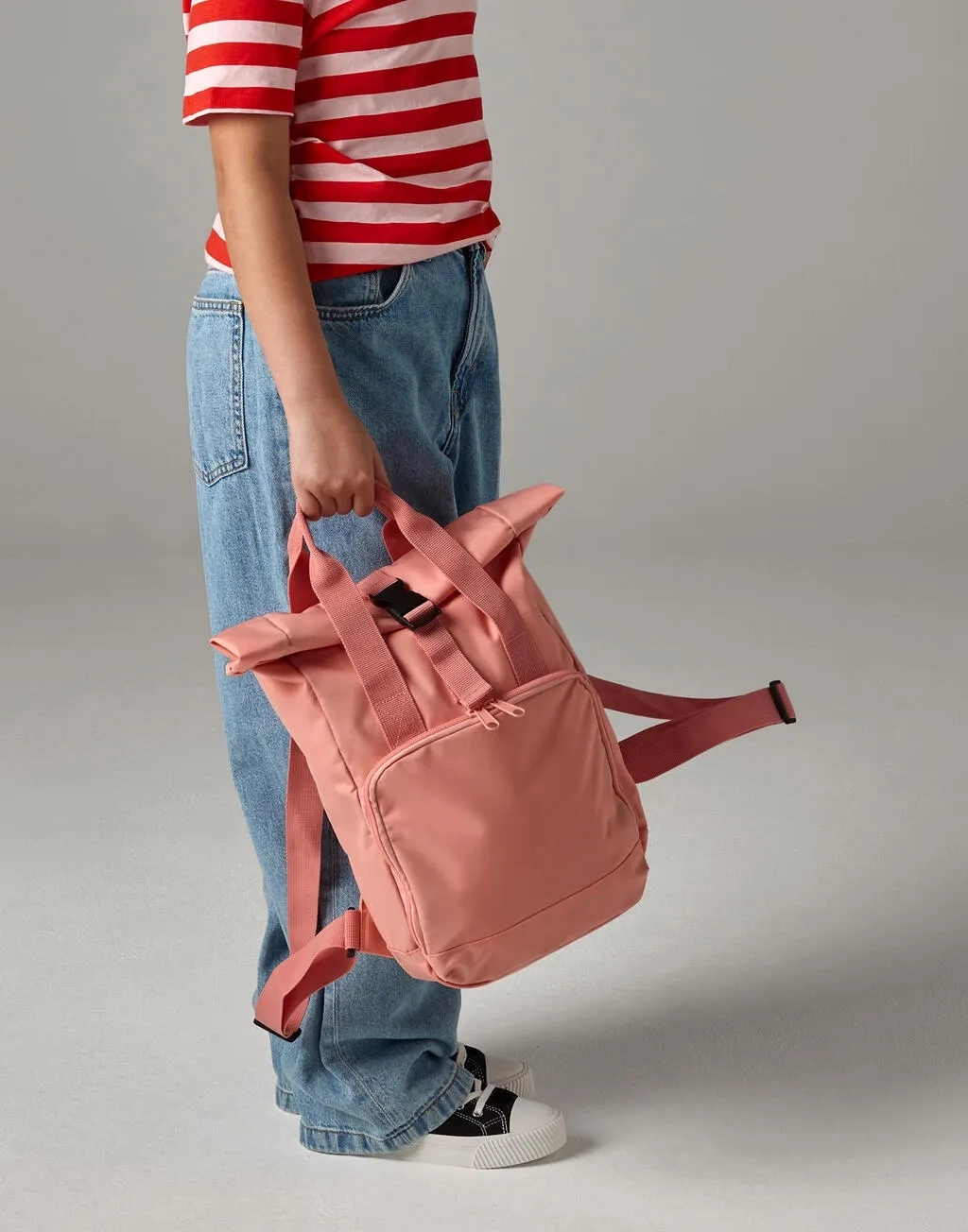 Recycled Mini Twin Handle Roll-Top Backpack