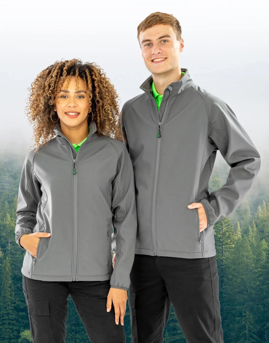 Men's Recycled 2-Layer Printable Softshell Jacket
