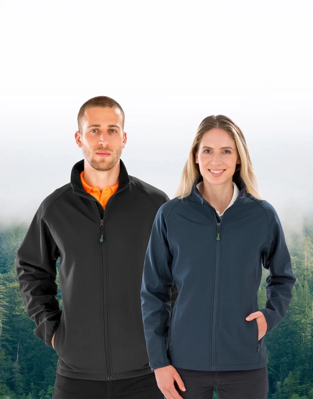 Men's Recycled 2-Layer Printable Softshell Jacket