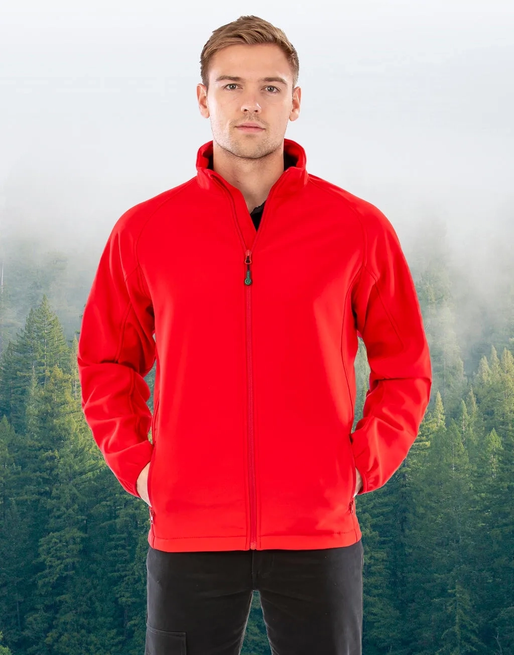 Men's Recycled 2-Layer Printable Softshell Jacket