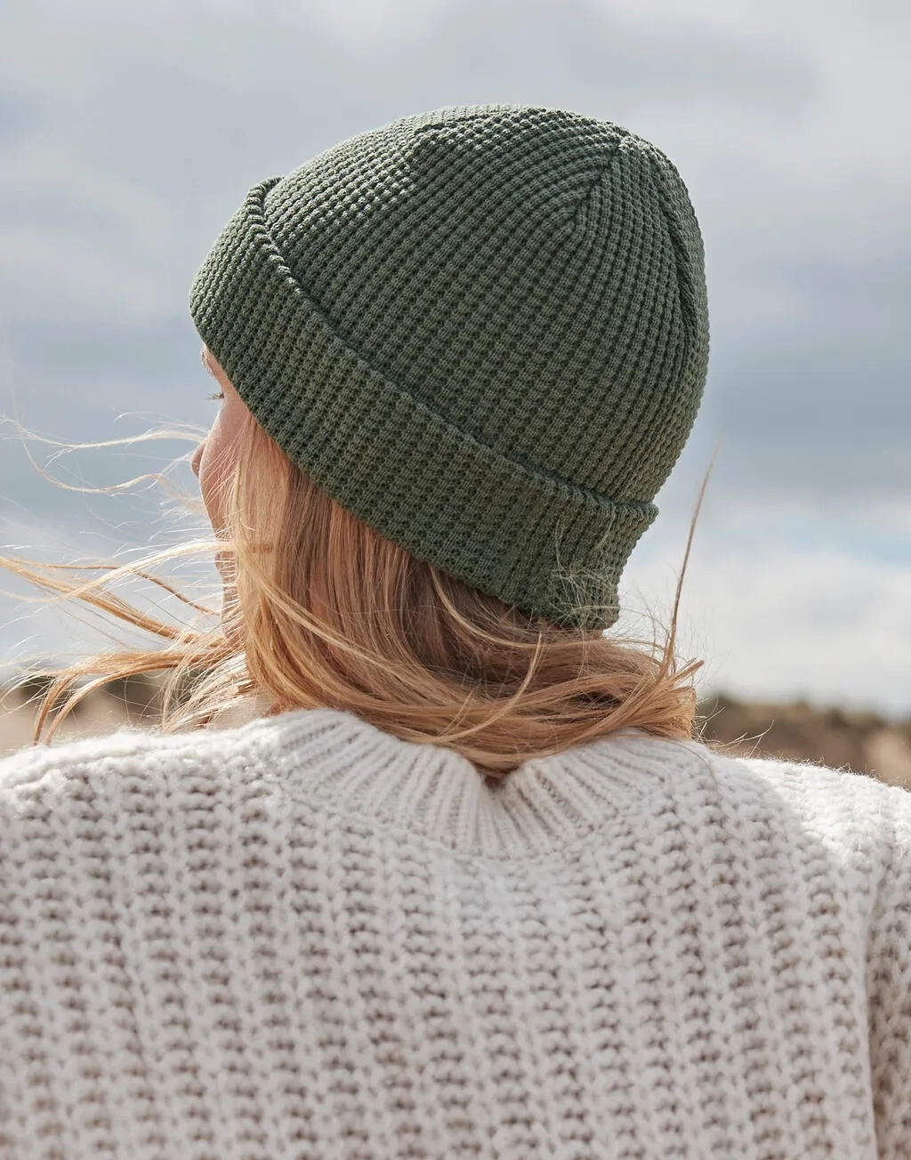 Organic Cotton Waffle Beanie