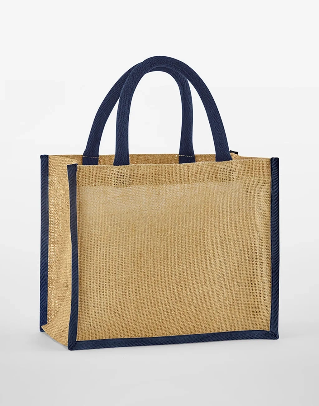 Natural Starched Jute Midi Tote