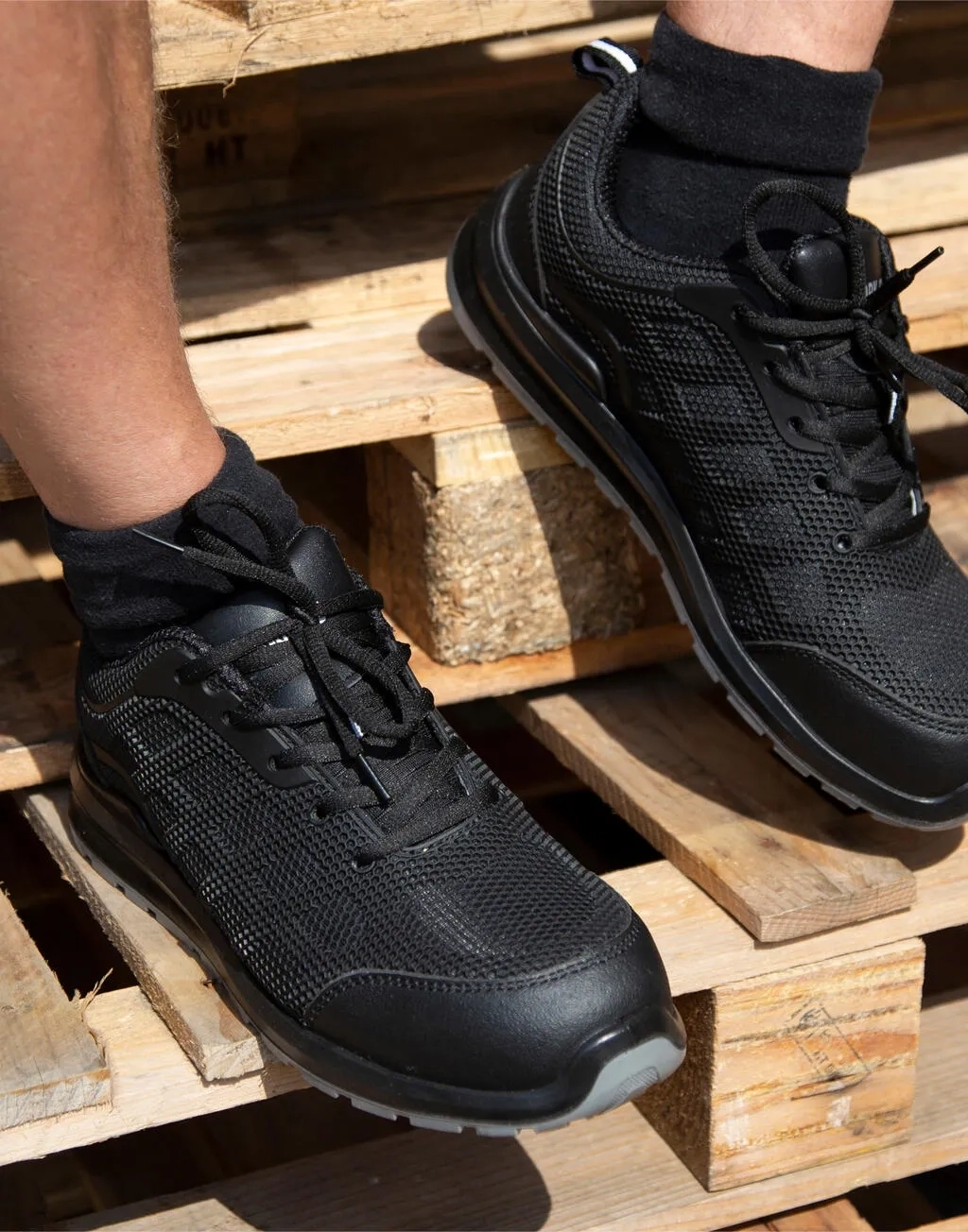 All Black Safety Trainer