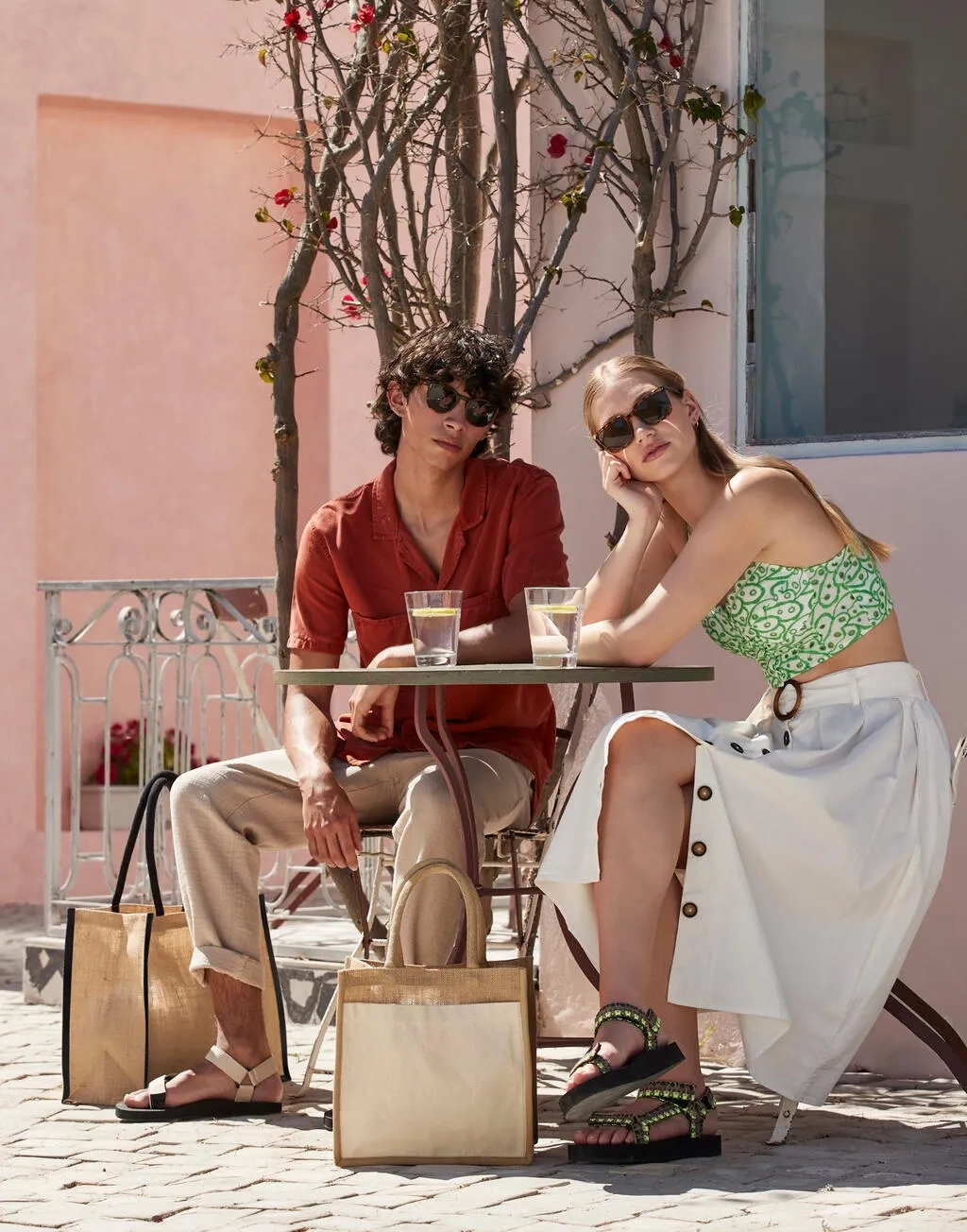 Natural Starched Jute Classic Shopper