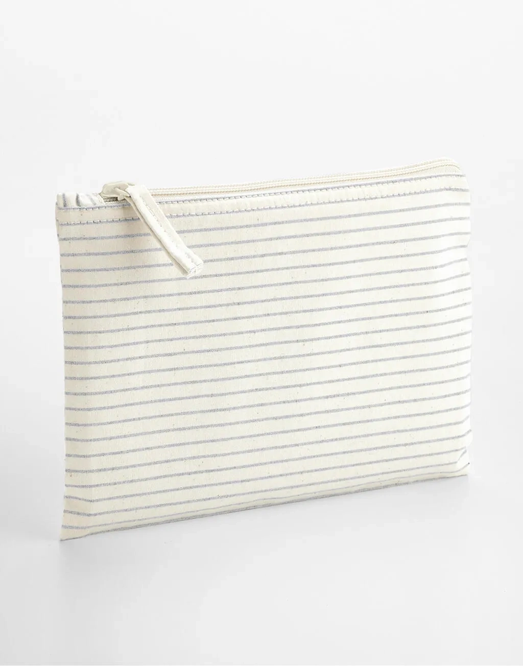 Striped Organic Cotton Accessory Pouch