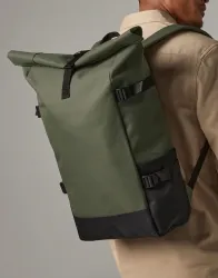 Block Roll-Top Backpack