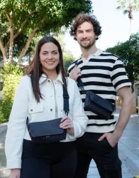 Coral Cross Body Pouch