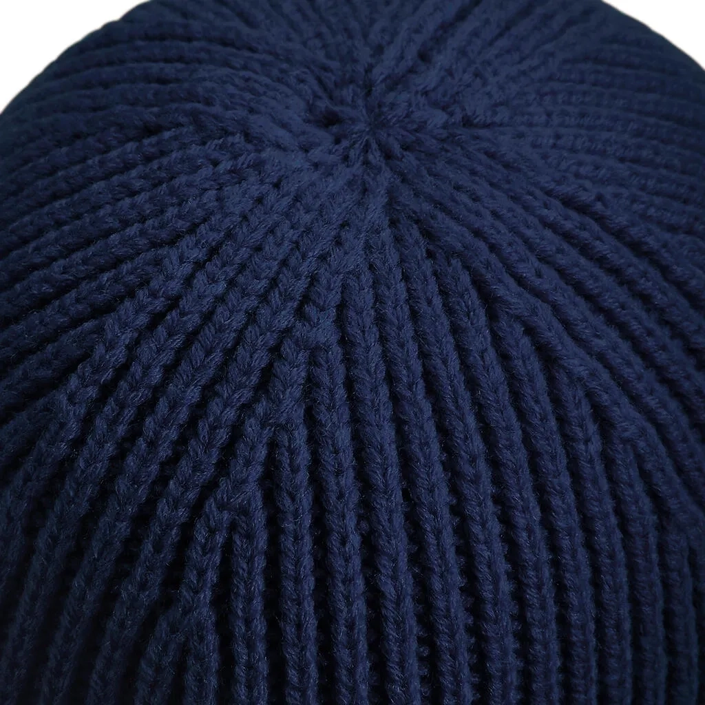 Engineered Knit Ribbed Beanie