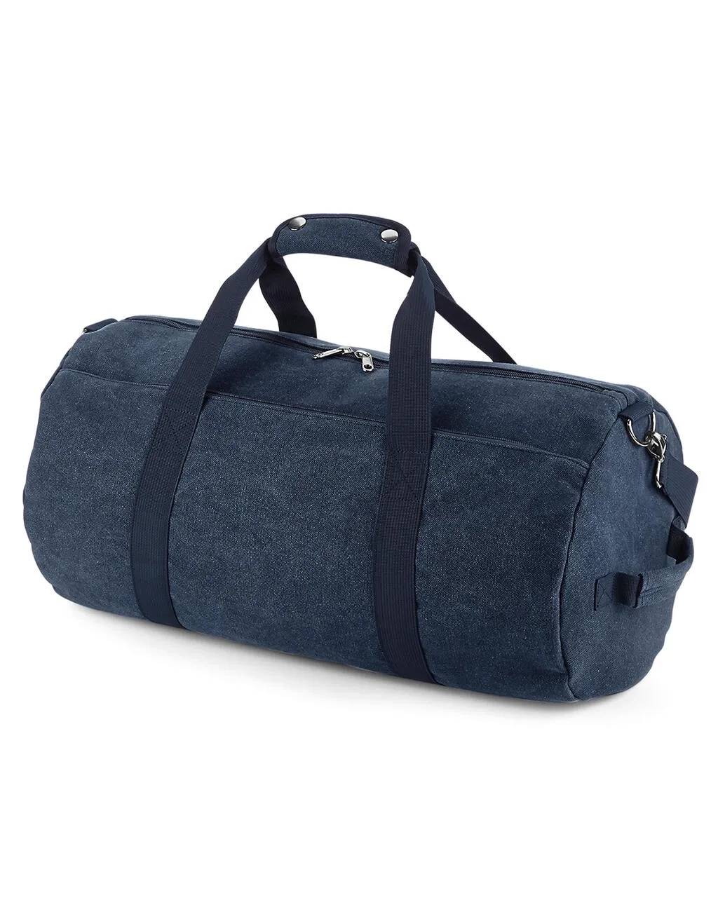 Vintage Canvas Barrel Bag