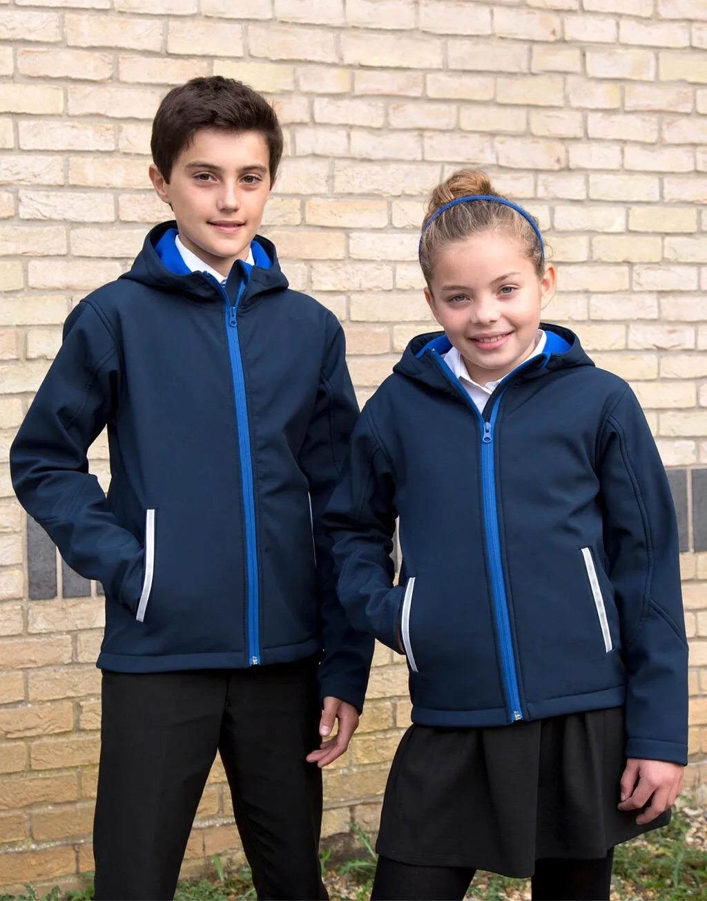 Kids TX Performance Hooded Softshell Jacket