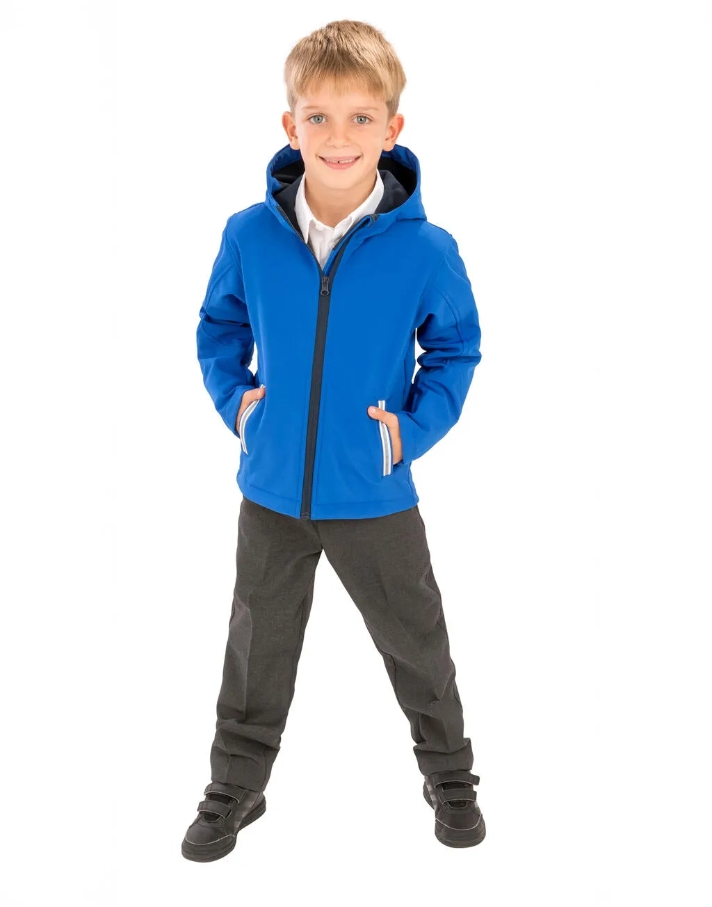 Kids TX Performance Hooded Softshell Jacket