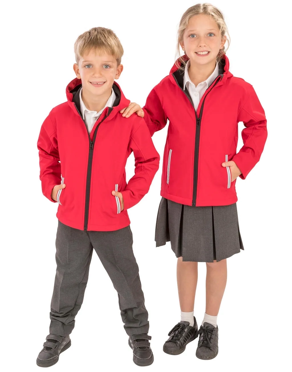 Kids TX Performance Hooded Softshell Jacket