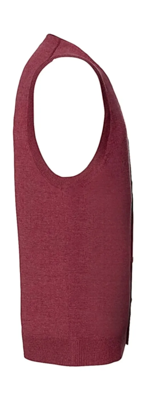 Men's V-Neck Sleeveless Knitted Cardigan