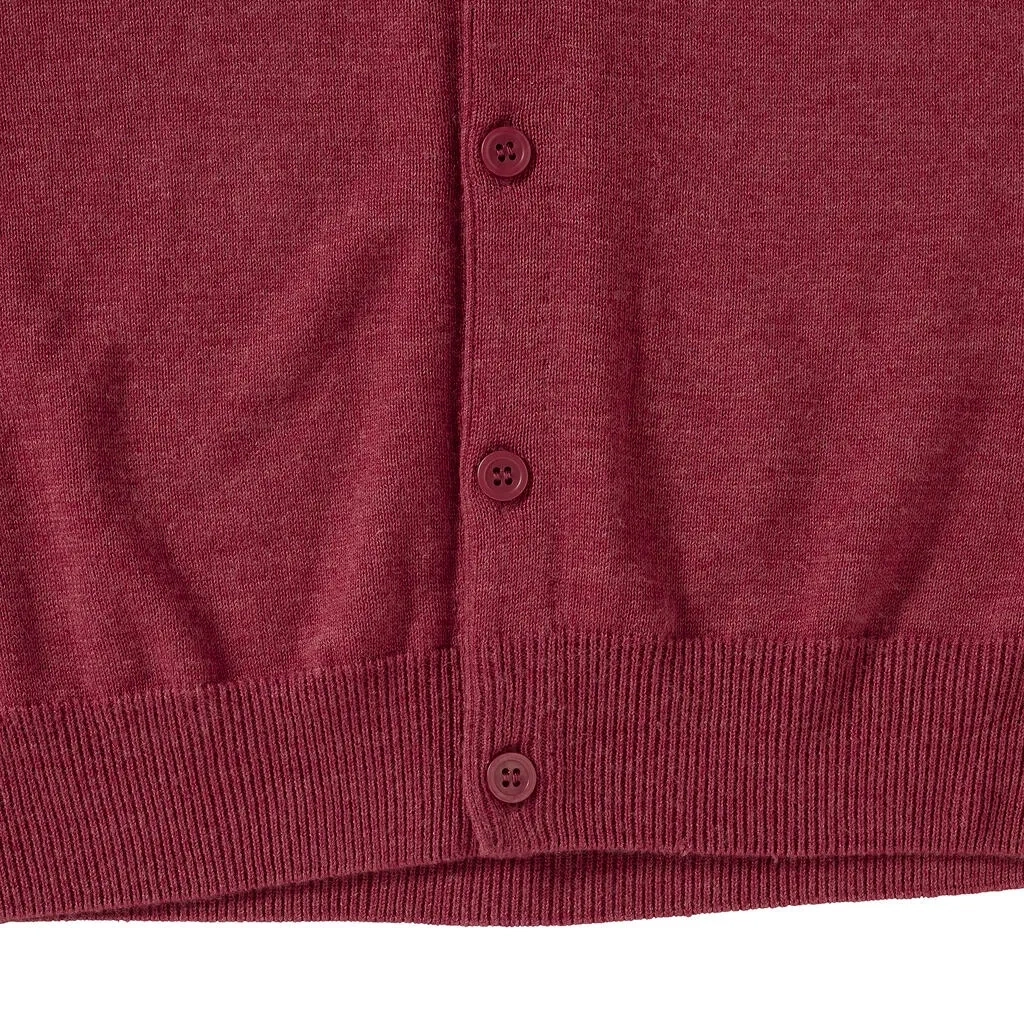 Men's V-Neck Sleeveless Knitted Cardigan