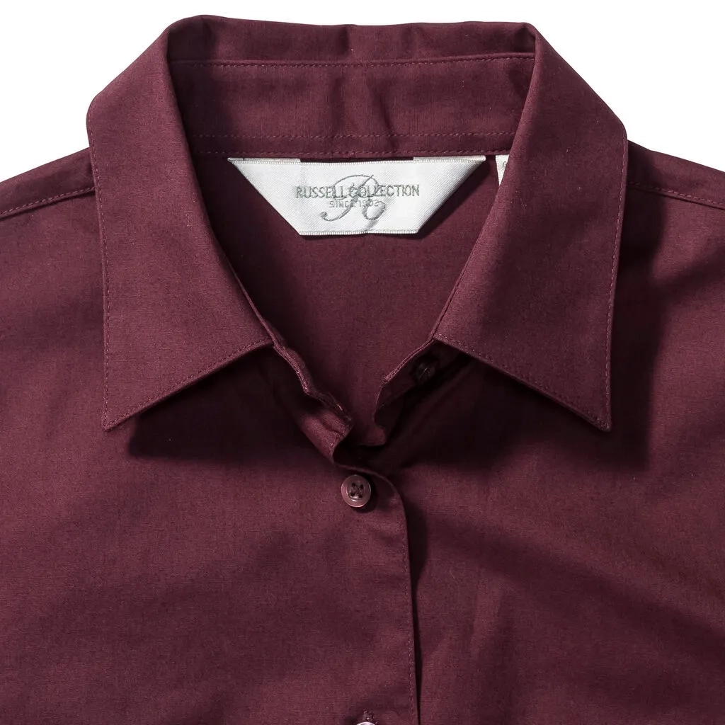 Fitted Short Sleeve Blouse