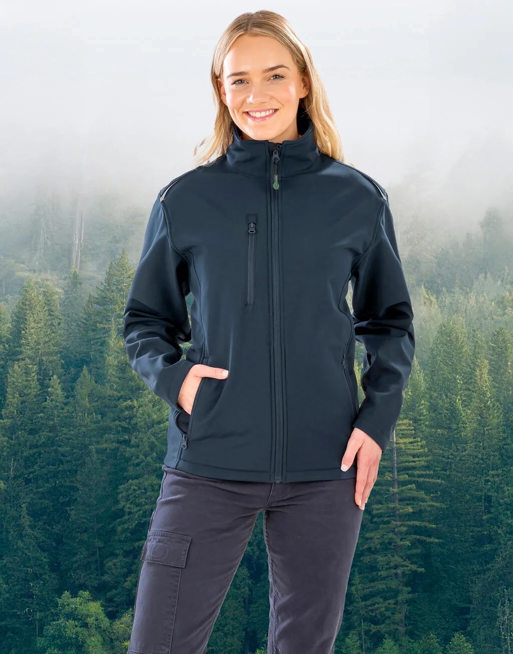 Womens Recycled 3-Layer Printable Softshell Jacket