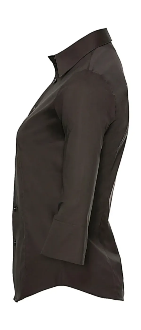 Tailored Blouse with 3/4 Sleeves