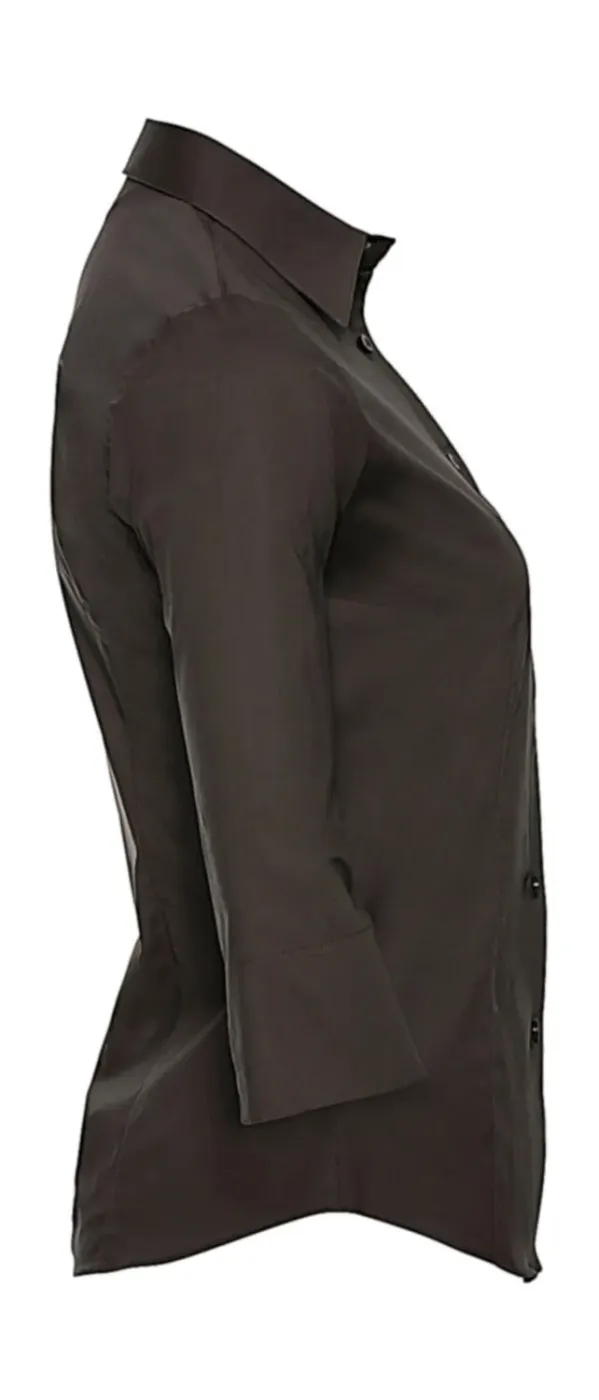 Tailored Blouse with 3/4 Sleeves