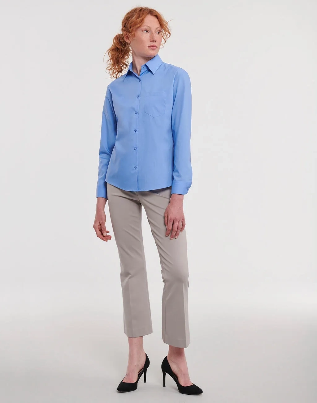 Ladies' LS Poplin Shirt