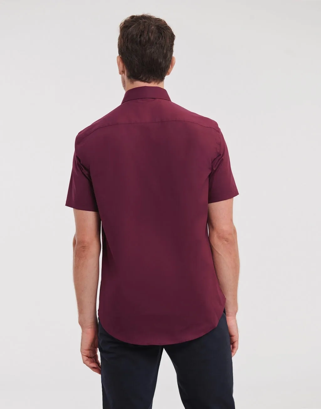 Fitted Short Sleeve Stretch Shirt
