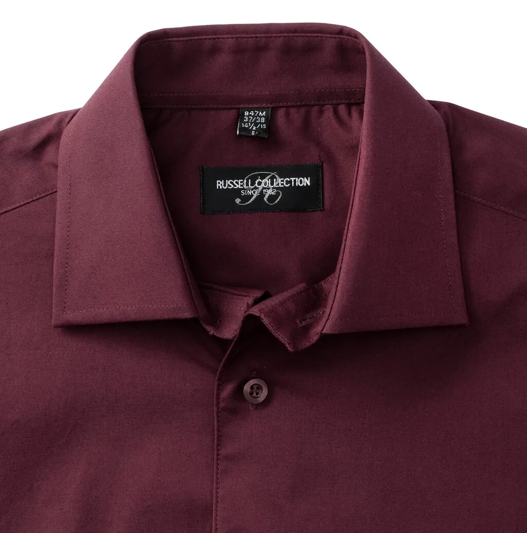 Fitted Short Sleeve Stretch Shirt