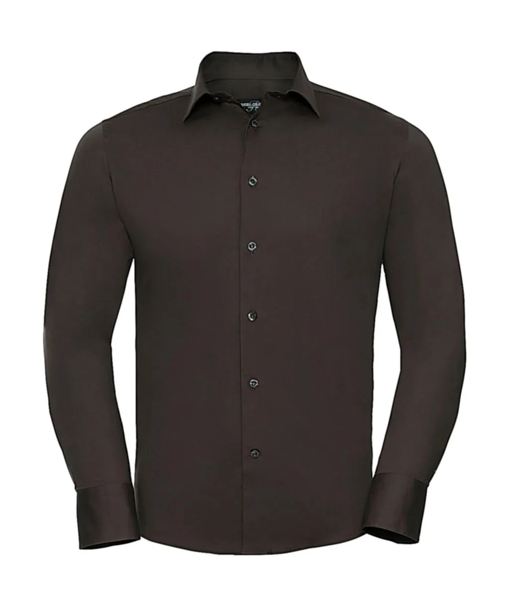 Fitted Long Sleeve Stretch Shirt
