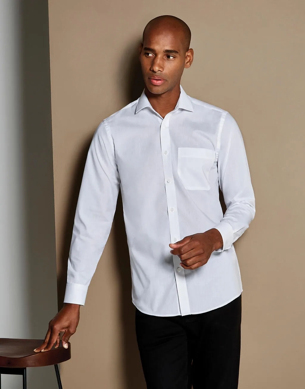 Tailored Fit Poplin Shirt