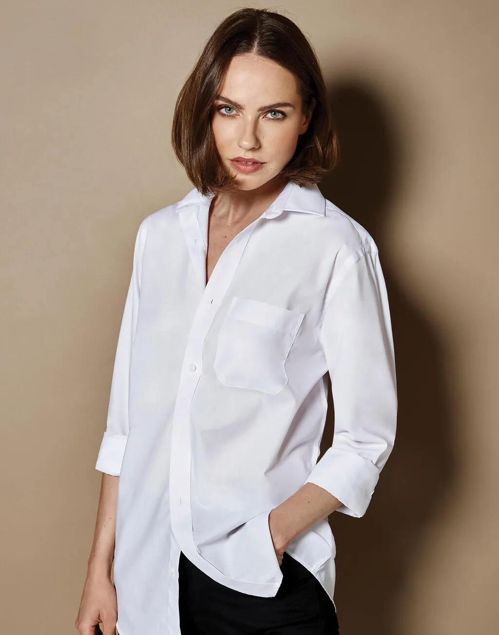 Tailored Fit Poplin Shirt