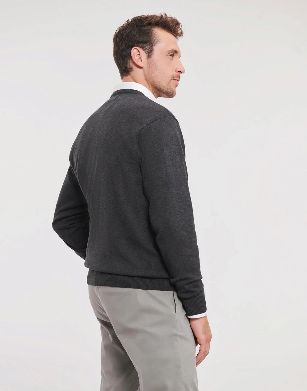 Men's V-Neck Knitted Pullover