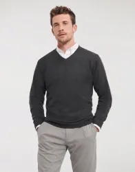 Men's V-Neck Knitted Pullover