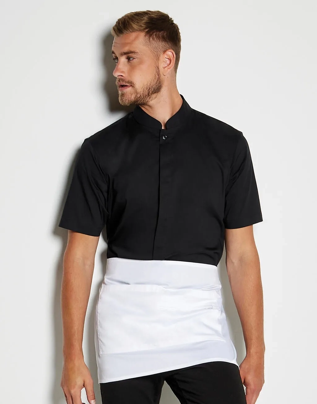 Tailored Fit Mandarin Collar Shirt SSL