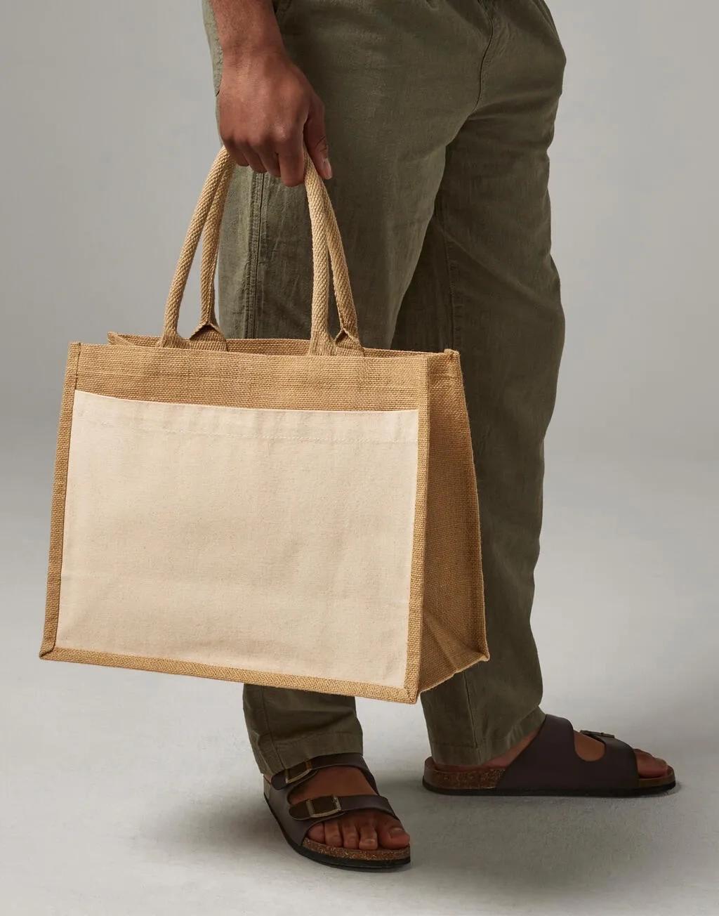 Cotton Pocket Jute Shopper