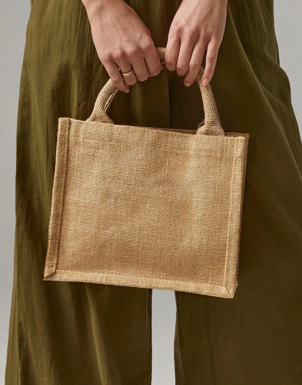 Shimmer Jute Mini Gift Bag