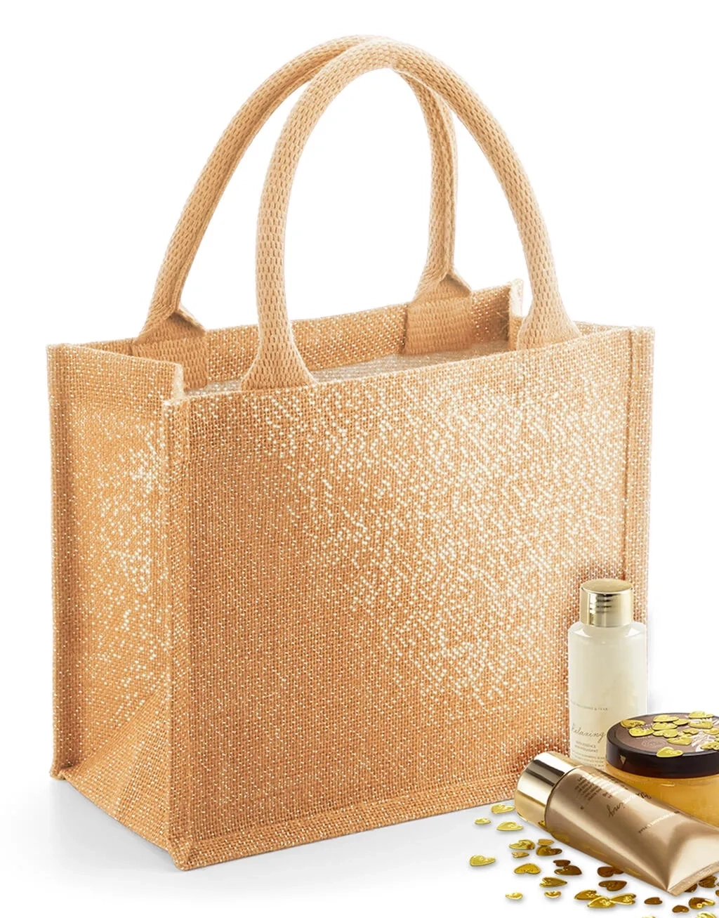 Shimmer Jute Mini Gift Bag