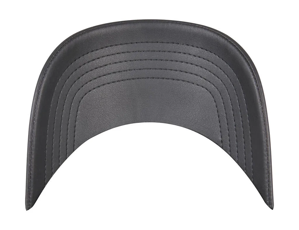 Synthetic Leather Alpha Shape Dad Cap