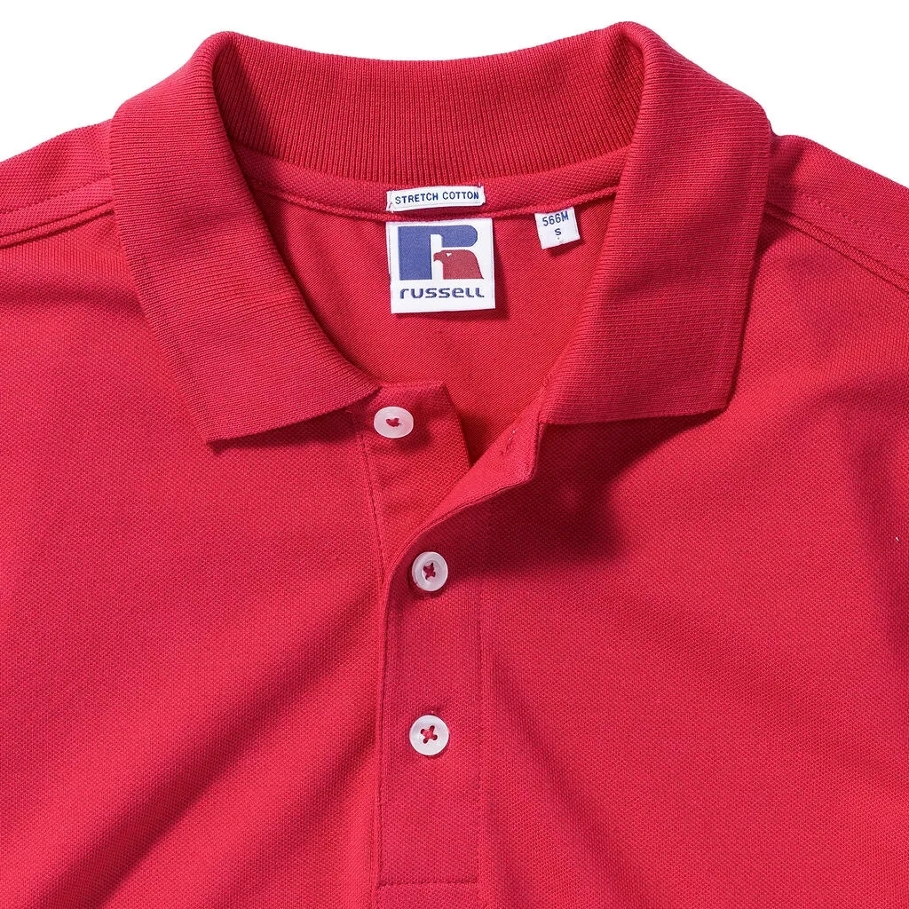Men's Fitted Stretch Polo