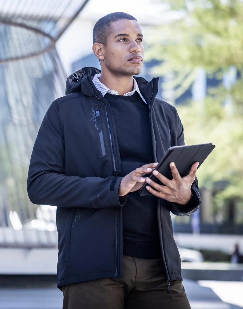 Repeller Lined Hooded Softshell