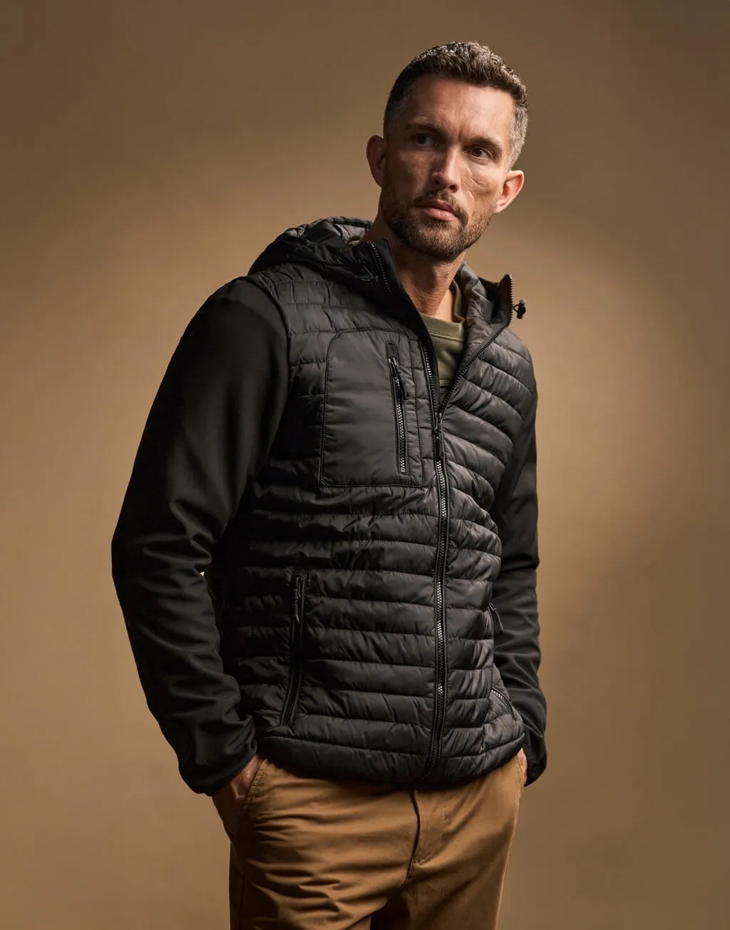 Hooded Crossover Jacket