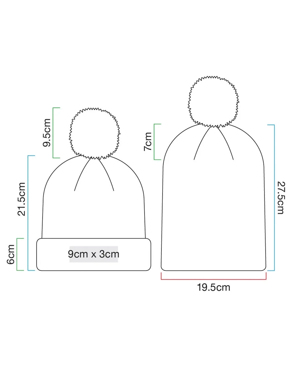 Junior Reflective Bobble Beanie